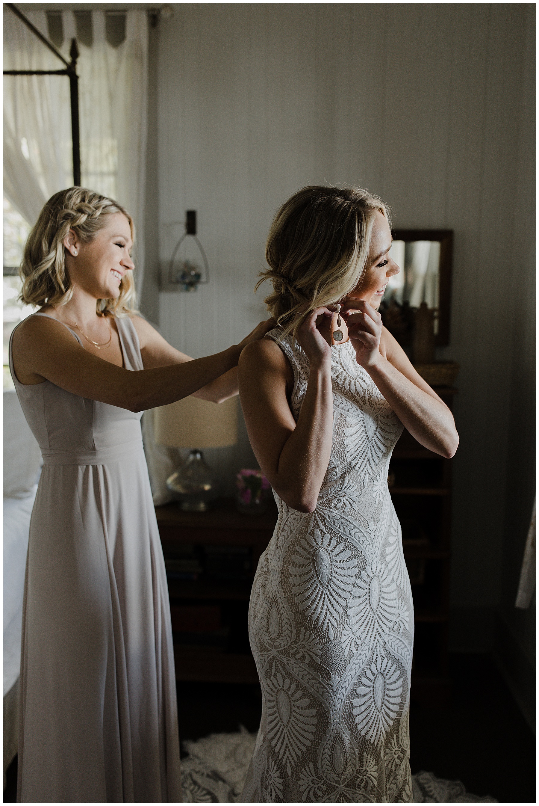Bride Getting Ready at Olowalu Plantation House