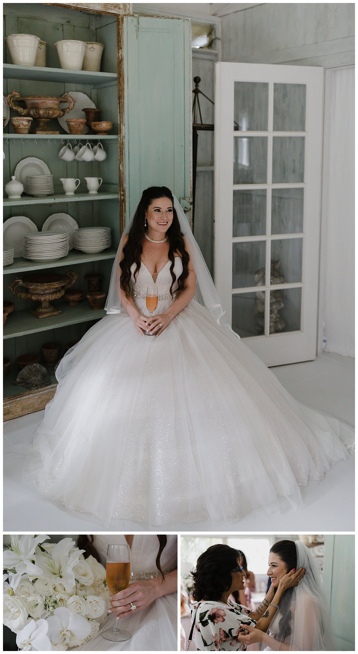 Details of the bride getting ready for her wedding